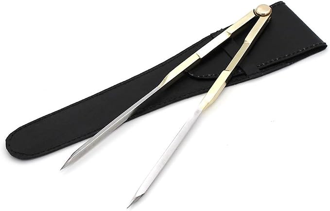 Nautical Brass Navigation Divider, Straight Navigation Divider by RoorkeeInstrumentsIndia