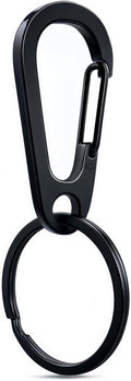Stainless Steel Carabiner Keychain, Quick Release Heavy Duty Key Clip by Unknown