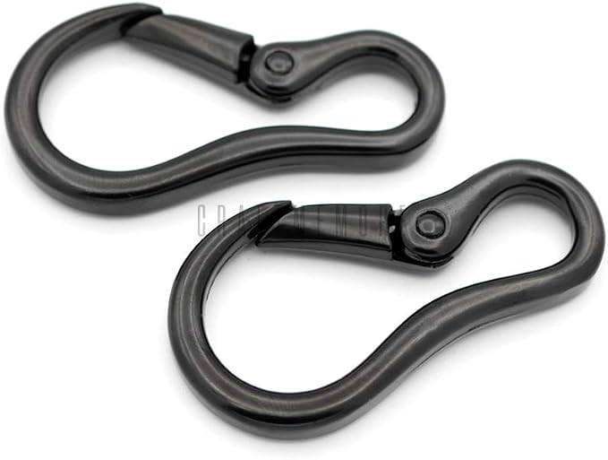 CRAFTMEMORE 2pcs 2 Inches Carabiner Spring Snap Hook Paracord Camping Keychain - Image 3