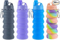 Collapsible Water Bottles 4 pack Travel Water Bottle Portable Hiking Water by konlongzan