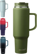 EALGRO 50 oz Tumbler with Handle, Insulated Tumblers with Lid and Straw by EALGRO
