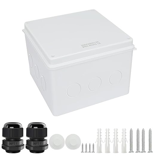 LeMotech Junction Box, Electrical Box IP65 Water Resistant Dustproof ABS by LeMotech