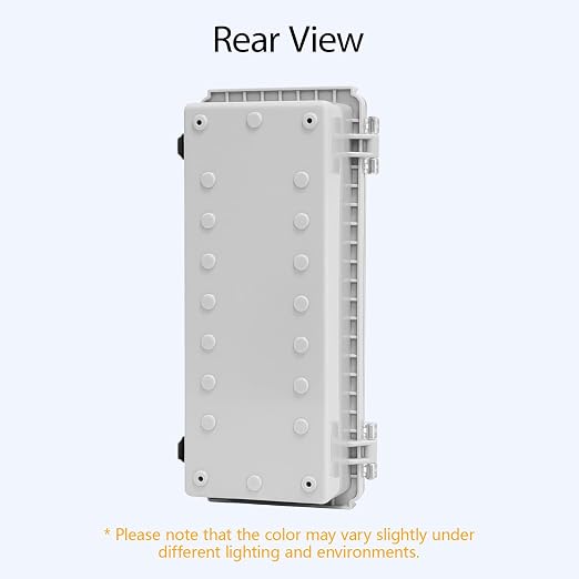 LeMotech Electrical Box, IP67 Waterproof Hinged Clear Cover Stainless Steel - Image 6