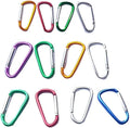 12Pcs Aluminum Carabiner D Ring, Includes Small 1.8" Carbineers, Medium 2.2" D by HeGangLy