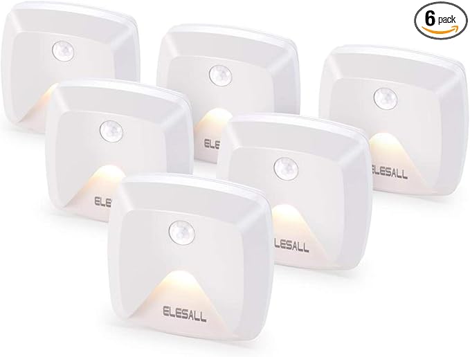 innofox 6-Pack Stick-on Motion Sensor Lights, Warm White LED Night Light by innofoxlightseveryspaceinsideandout
