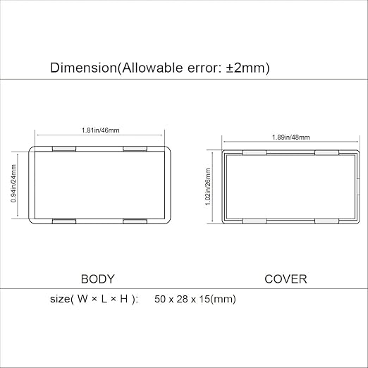LeMotech Project Box 10 Pieces ABS Plastic Electrical Project Case Small - Image 7