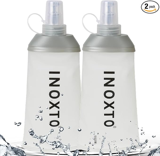 INOXTO Soft Flask, Collapsible Soft Water Bottles by INOXTO
