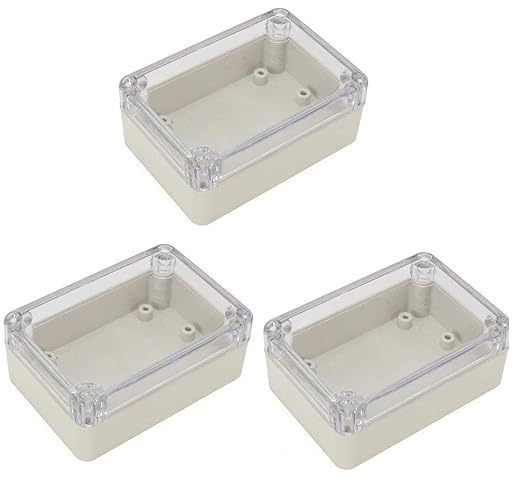 YXQ 3.27x2.28x1.3inch Clear Cover Junction Box IP65 Waterproof Dustproof ABS by YXQ