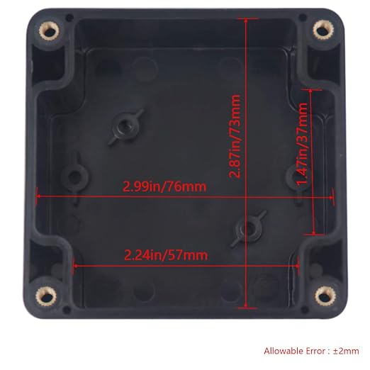 2 Packs Junction Box IP65 Waterproof ABS Plastic Electrical Project Case Power - Image 3