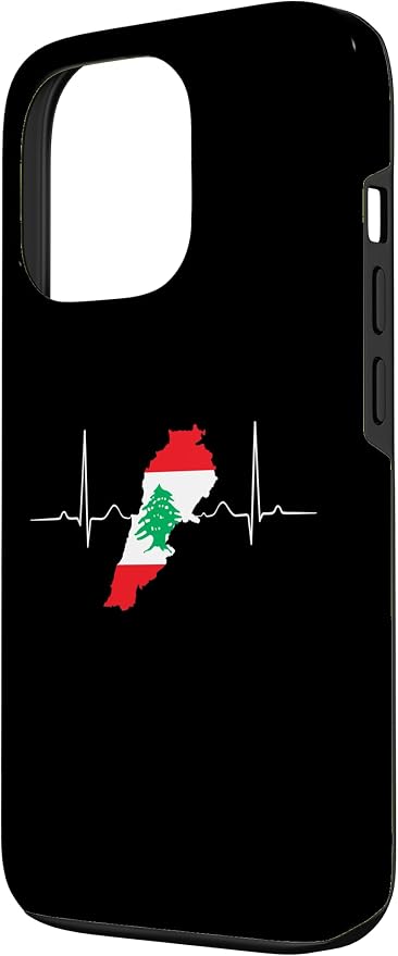 Lebanon Heart Lebanese Heartbeat Vintage Lebanon Map Case - Image 2