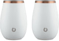 SNOWFOX Premium Vacuum Insulated Stainless Steel Classic White Wine Glass by Snowfox
