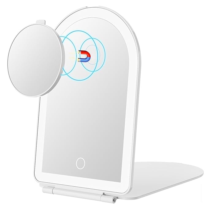 FUNTOUCH Rechargeable Travel Makeup Mirror by FUNTOUCH