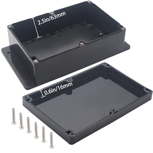 Watertight Junction Box, IP67 Waterproof Project Box Durable ABS Plastic - Image 4