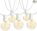 SUNTHIN Outdoor White String Lights, 27FT White Patio Lights by SUNTHIN