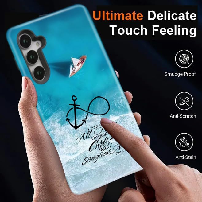 Compatible for Samsung Galaxy S25 Plus 5G Case, Dual Layer Heavy Duty 2 in 1 - Image 7