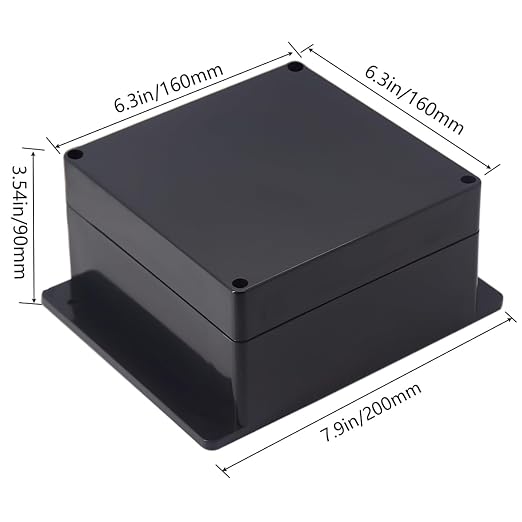 Junction Box IP65 Waterproof ABS Plastic Electrical Project Case Power Junction - Image 2