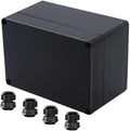 Project Box ABS Black Electrical Boxes IP65 Outdoor Waterproof Box Electronic by Raculety