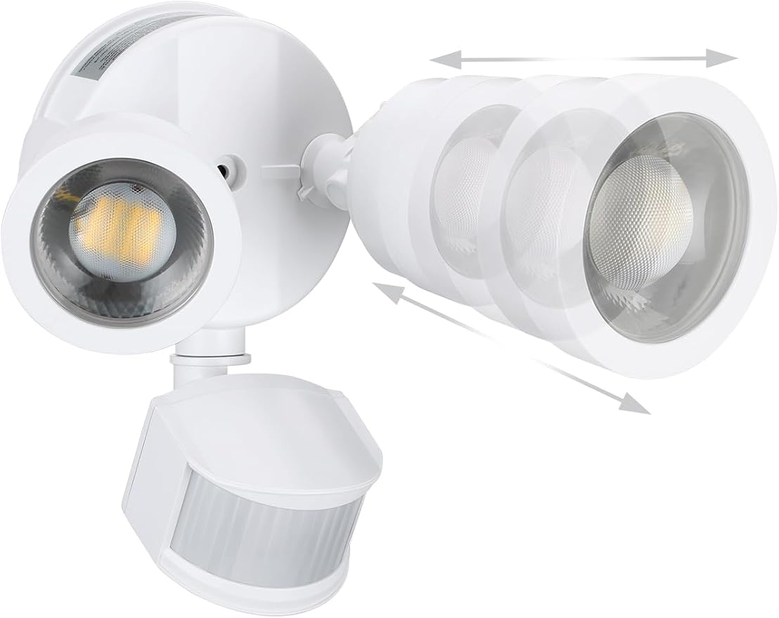 LEONLITE 25W LED Security Light Outdoor Motion Sensor, Motion Flood Lights by LEONLITE