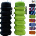 Collapsible Water Bottles 2 Pack 16oz, Travel Portable Sport Water Bottle by Dontinhu