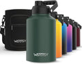 WATERSY 1 Gallon Water Bottle Insulated, BPA Free&Leak Proof, 128oz Stainless by Watersy