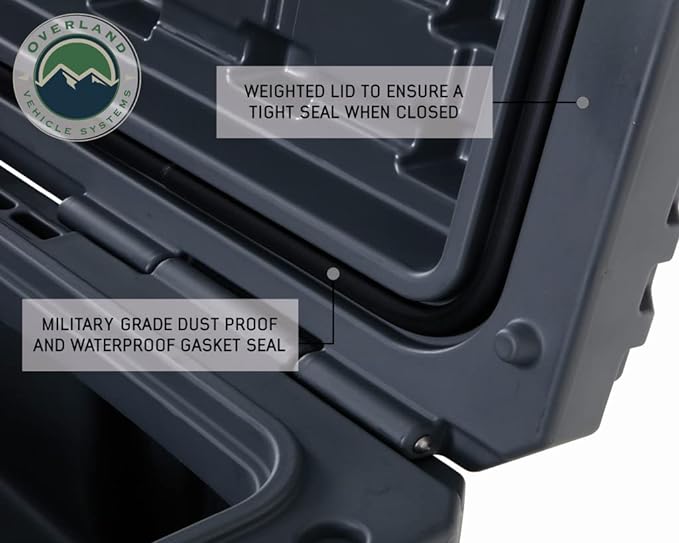 Overland Vehicle Systems 40100011 Dark Gray 95 QT Dry Box Storage - Image 3