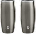 SNOWFOX Insulated Beer Glasses, Premium Vacuum Insulated Stainless Steel by Snowfox