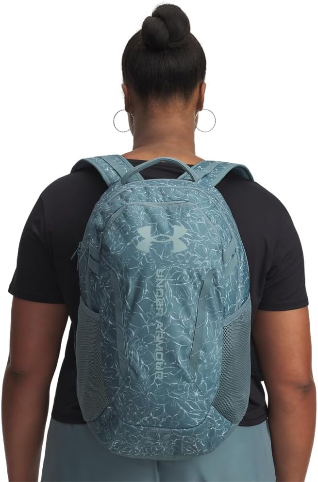 Under Armour Unisex Hustle 6.0 Backpack, Jasper Blue/Jasper Blue/Serpentine - Image 6