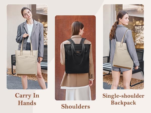 Convertible Laptop Backpack for Women Men Carry on Tote Backpack Teacher - Image 8