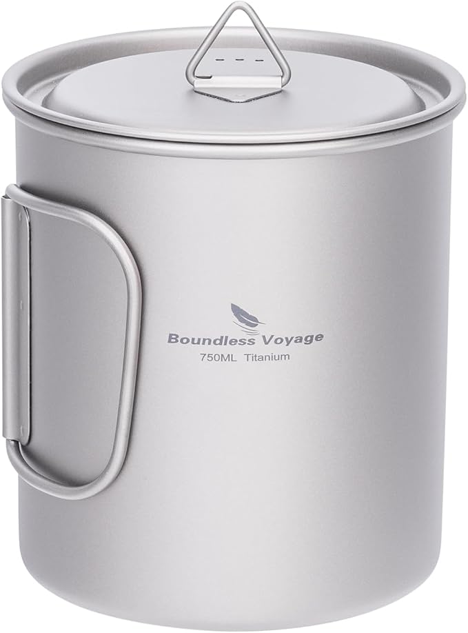 Boundless Voyage Titanium Camping Mug by BoundlessVoyage