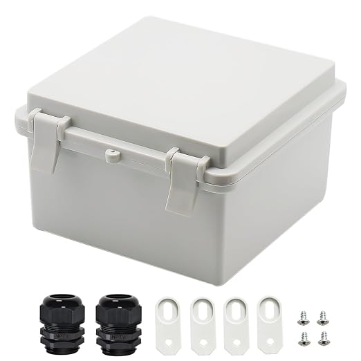 Zulkit Junction Box ABS Plastic Dustproof Waterproof IP65 Electrical Boxes by Zulkit
