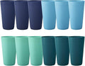 US Acrylic Newport 20 ounce Unbreakable Plastic Stackable Water Tumblers in 4 by USAcrylic