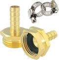 Hooshing 1/2" Garden Hose Repair Kit Male and Female Brass Hose Mender End by Hooshing