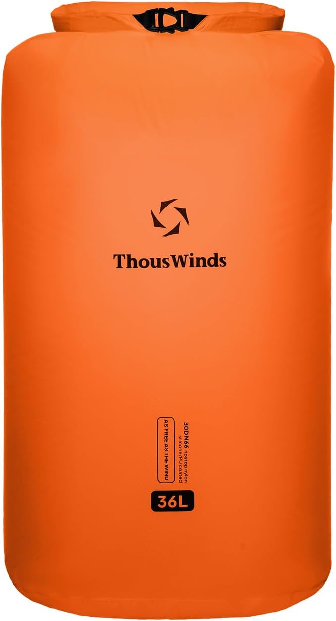 Thous Winds Heavy Duty Waterproof Dry Bag, 36L Lightweight Roll Top Dry Storage by ThousWinds