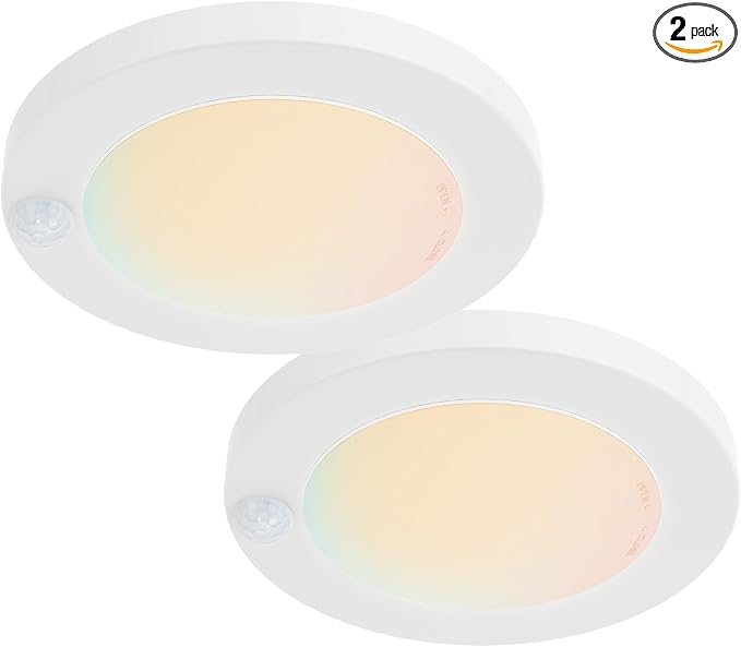 ZAGO LED 6" 120 Volts Closet Light Wired, PIR Motion Sensor Ceiling Disc Light by ZAGOELECTRIC