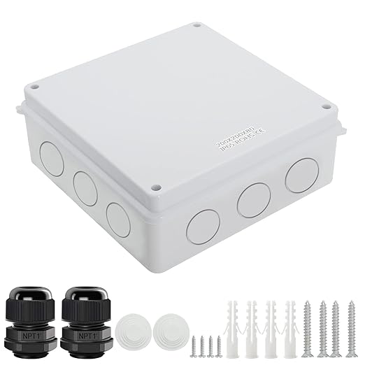 LeMotech Junction Box, Electrical Box IP65 Water Resistant Dustproof ABS by LeMotech