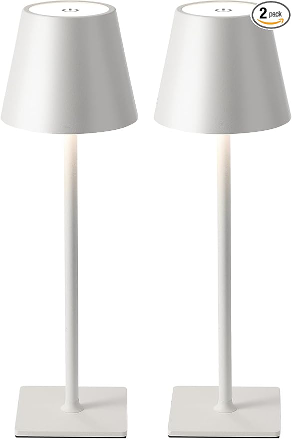 Fizrice Cordless Table Lamp Rechargeable Lamps: 6000mAh Battery Operated Table by Fizrice