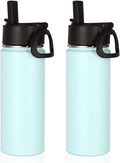 Volhoply 18oz Insulated Water Bottle Bulk 2 Pack, Kids Stainless Steel Water by LiveFully%EF%BC%8CDrinkFreely%E2%80%94KeepGoingwithVolhoply%EF%BC%81