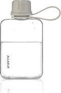 Portable Flat Water Bottle, BPA Free Reusable Tritan Plastic Travel Water by ALLKELR