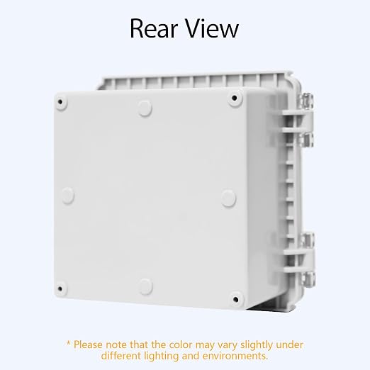 LeMotech Electrical Box, IP67 Waterproof Hinged Clear Cover Stainless Steel - Image 6