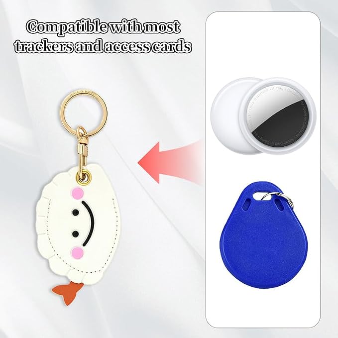 Leather Keychain Case Holder Compatible - Image 4