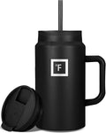 IRON °FLASK Co-Pilot Insulated Mug w/Straw & Flip Cap Lids by IronFlask