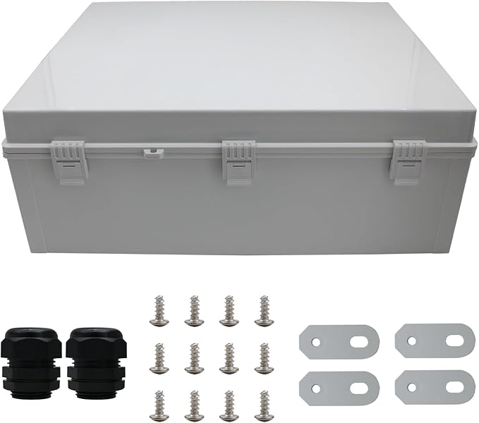 MAKERELE Large Junction Box Waterproof Plastic IP67 Vented Outdoor Enclosure by MAKERELE