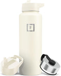 IRON °FLASK Camping & Hiking Hydration Flask - 40 oz Cashmere Cream by IronFlask