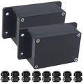 2Packs Junction Box IP65 Waterproof ABS Plastic Electrical Project Case Power by Otdorpatio