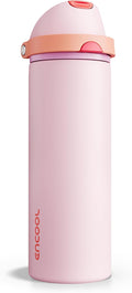 Insulated Water Bottle with Straw by ENCOOL