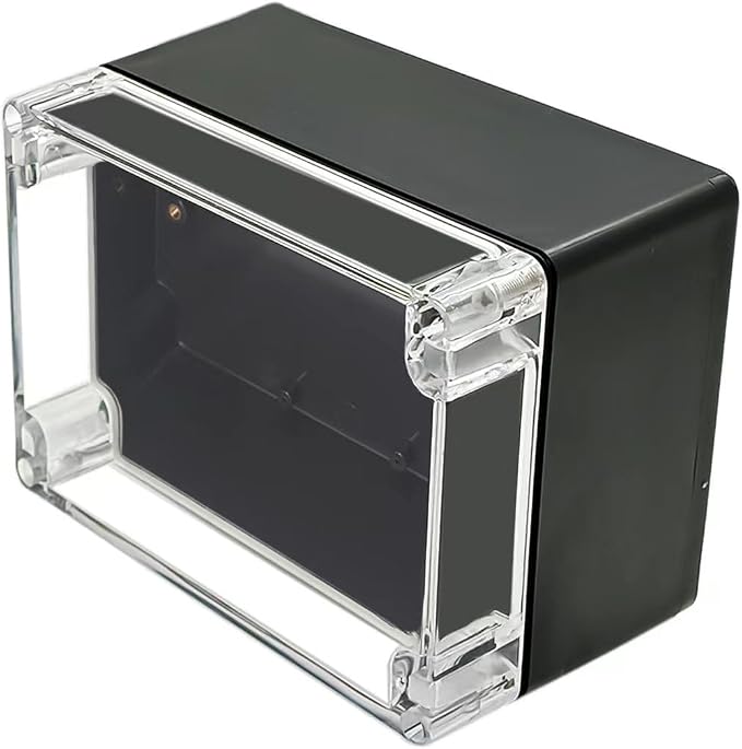 Project Box IP65 Waterproof Junction Box ABS Plastic Black Electrical Boxes DIY by Otdorpatio