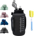 64oz Foldable Silicone Water Bottle by Unknown