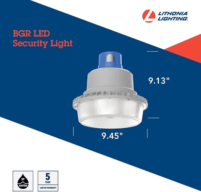 Lithonia Lighting BarnGuard LED Barn Light, Dusk to Dawn Outdoor Lighting - Image 4