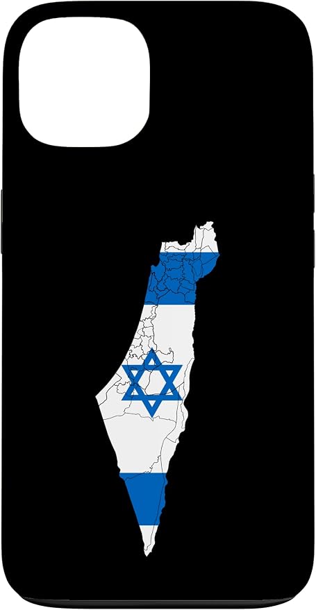 Israel National Flag Distressed Map Case by Unknown