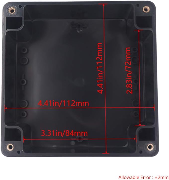 Project Box ABS Black Electrical Boxes IP65 Outdoor Waterproof Box Electronic - Image 3